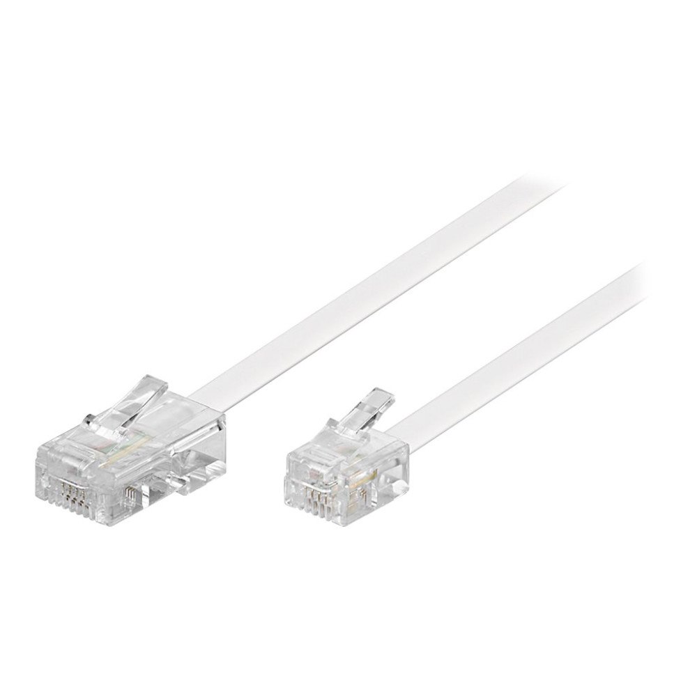 Goobay goobay telefonkabel - 10 m - vit