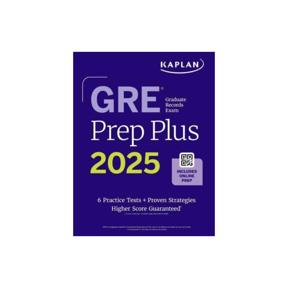 Kaplan AEC Education GRE Prep Plus, Ninth Edition (2026): Includes 6 Practice Tests, 1500+ Practice Questions + Online Access to a 500+ Quest...
