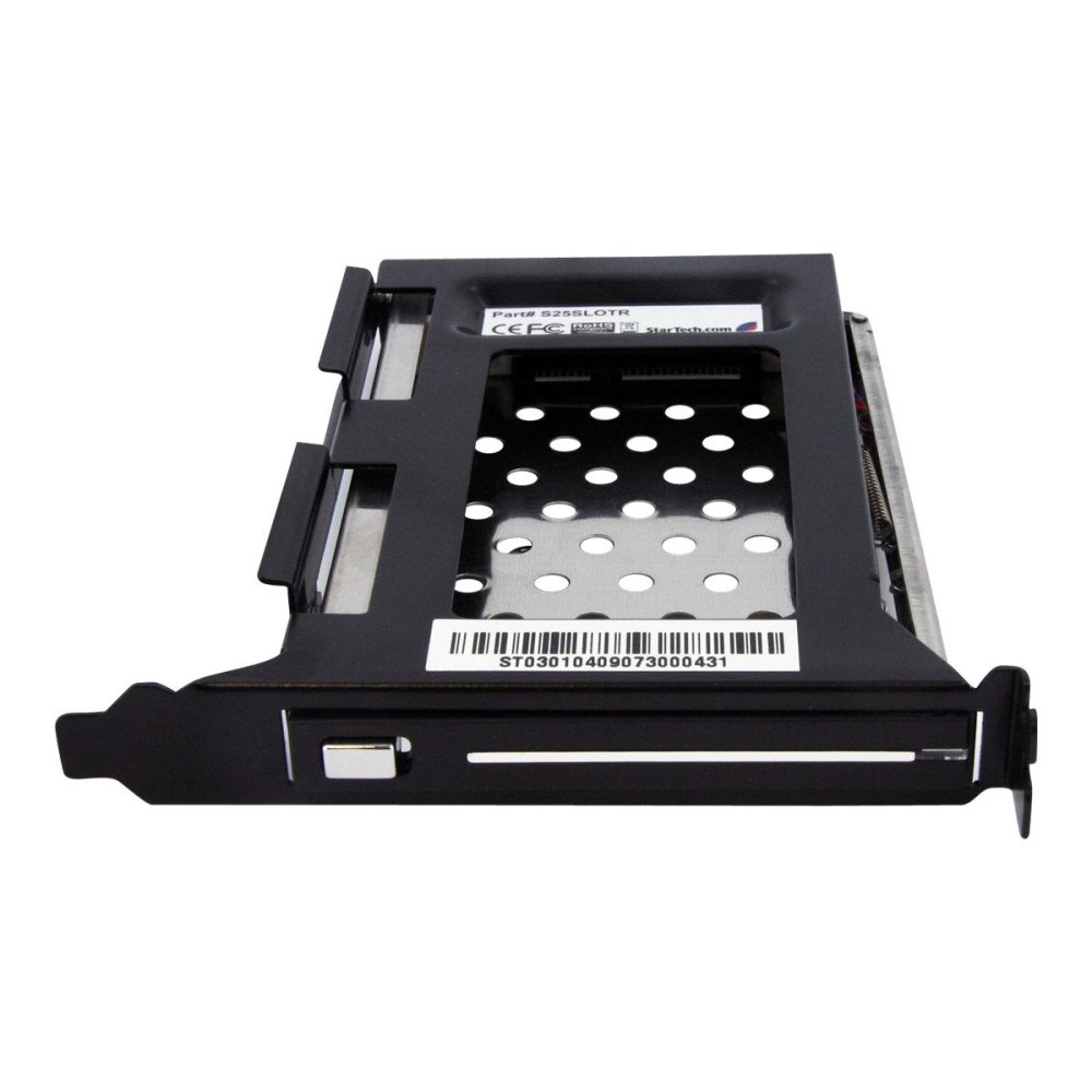 StarTech.com StarTech.com 2.5in SATA Removable Hard Drive Bay for PC Expansion Slot - Storage bay adapter - black - S25SLOTR - adapte...