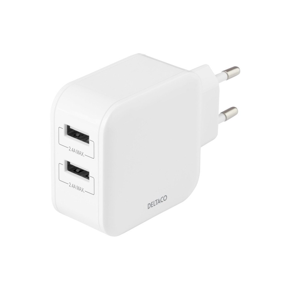Deltaco DELTACO strömadapter - USB - 24 Watt