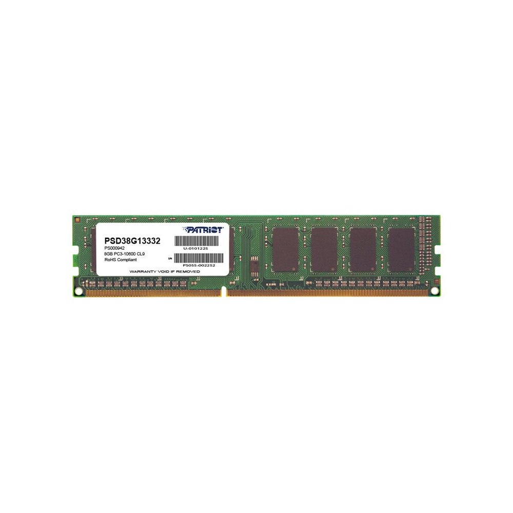 Patriot Memory Patriot Signature Line - DDR3 - modul - 8 GB - DIMM 240-pin / PC3-10600 - ej buffrad