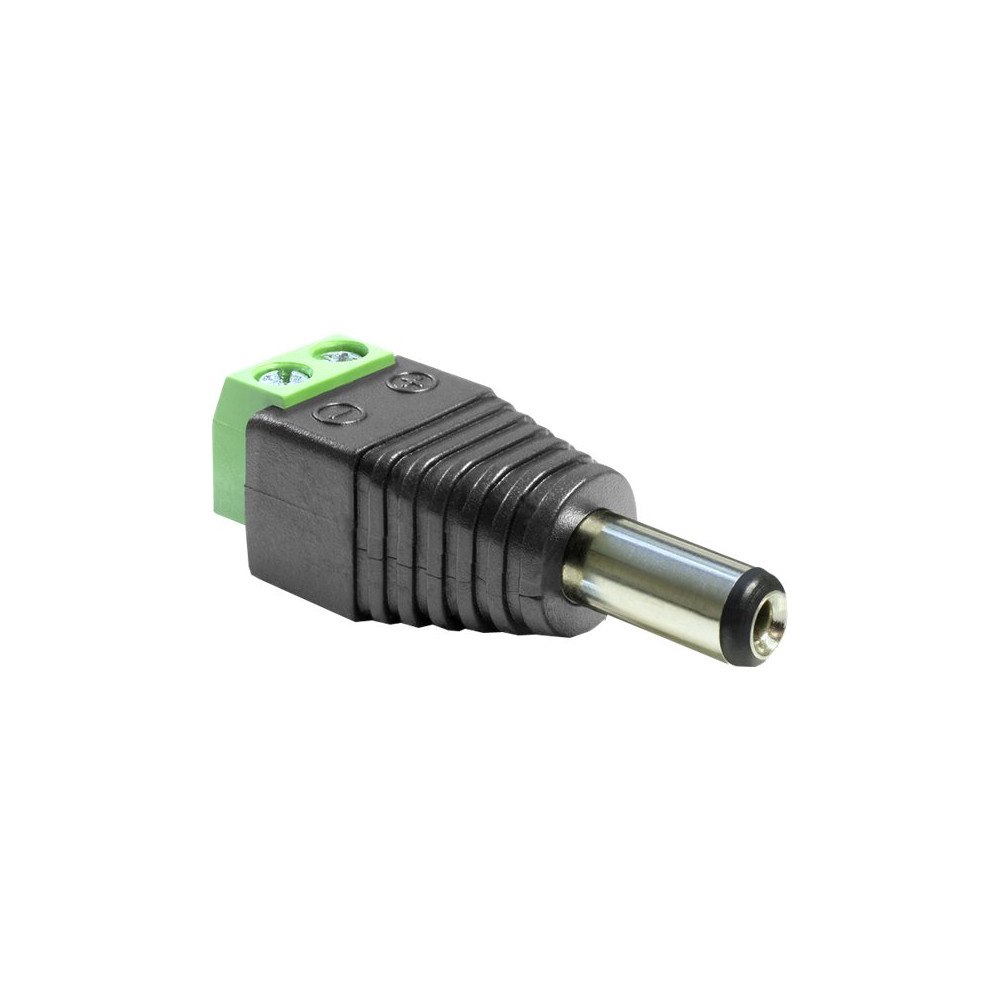DeLOCK Delock Adapter DC 2.1 x 5.5 mm male > Terminal Block - strömadapter - 2 stifts terminalblock till likströmsuttag 2,1 mm