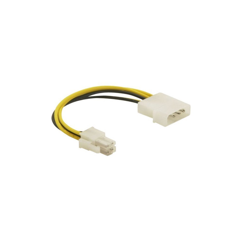 DeLOCK Delock - adapter för effektkontakt - 4 pin ATX12V till 4-stifts intern ström (12V) - 15 cm
