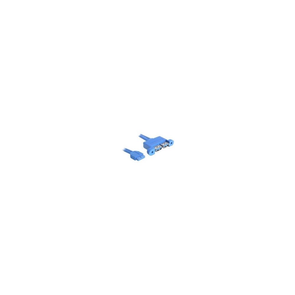 DeLOCK Delock USB 3.0 Pin Header - USB-intern till extern kabel - 19-stifts USB 3.0-kontakt till USB typ A - 45 cm