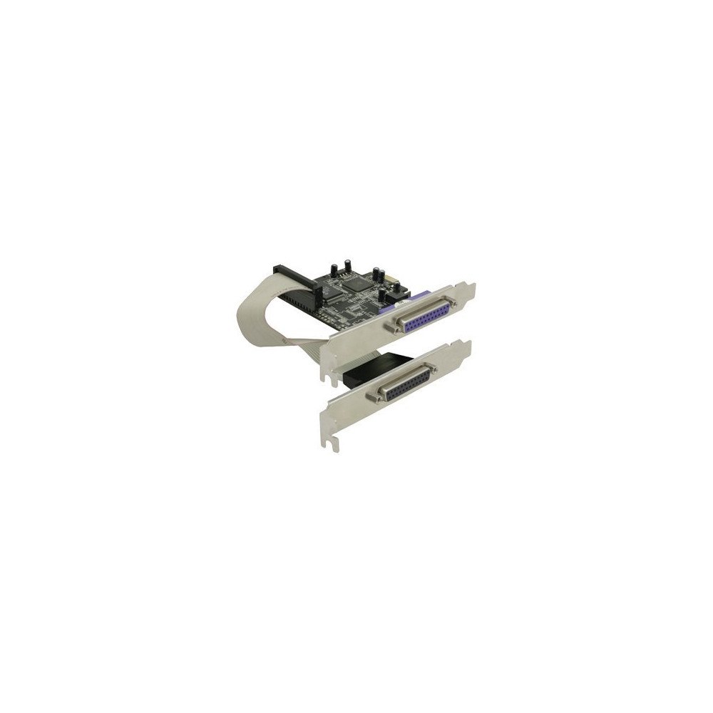 DeLOCK Delock PCI Express Card 2 x Parallel - parallell adapter - PCIe - 2 portar