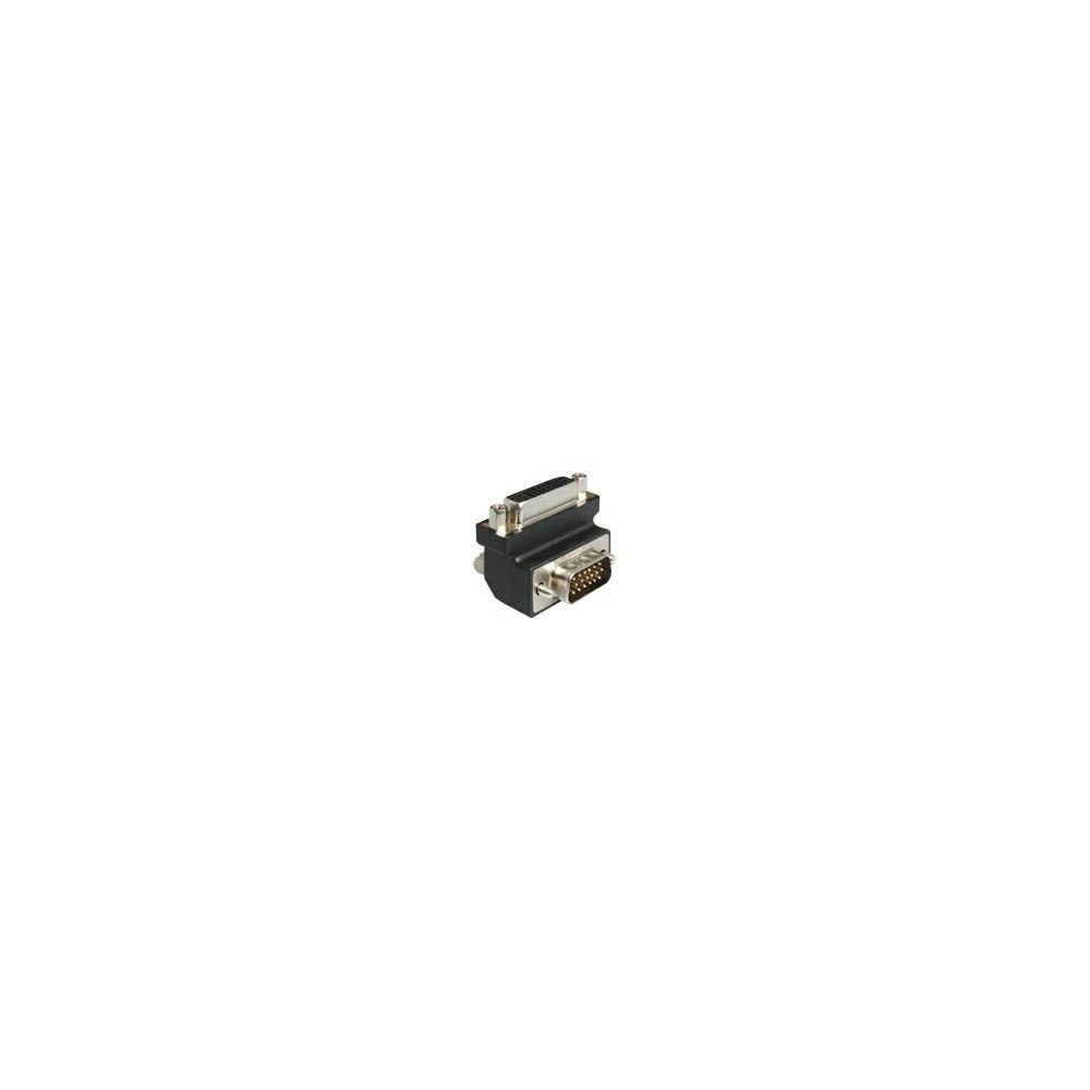 DeLOCK Delock Adapter DVI 24+5 female / VGA 15 pin male 90°angled - VGA-adapter