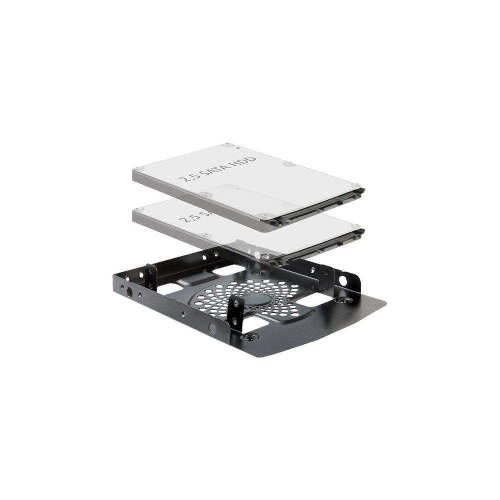 DeLOCK Delock Installation frame 3.5″ > 2 x 2.5″ HDD - adapter för lagringsfack