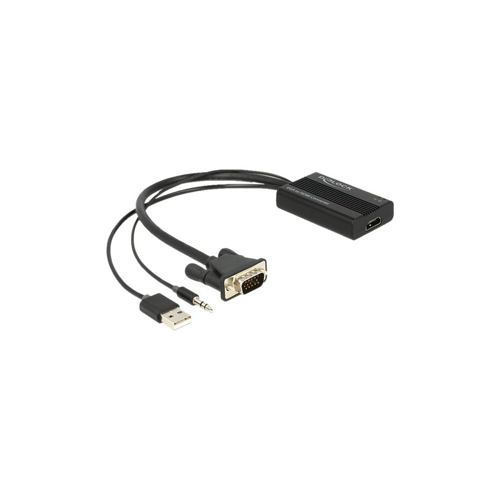 DeLOCK Delock adapter för video / ljud - HDMI / VGA - 25 cm