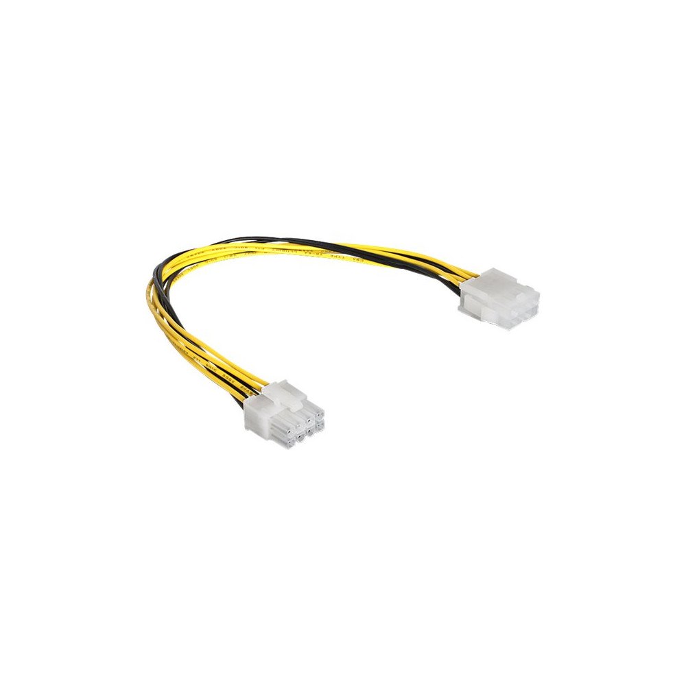 DeLOCK Delock - förlängningskabel för ström - 8 stifts intern ström till 8 stifts intern ström - 30 cm