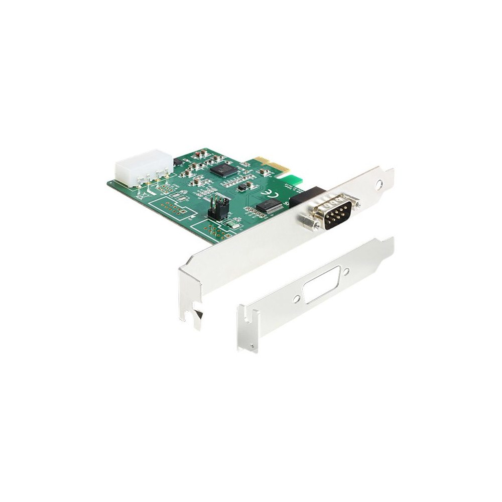 DeLOCK Delock PCI Express Card > 1 x Serial RS-232 High Speed 921K with Voltage supply - seriell adapter - PCIe 2.0 - RS-232