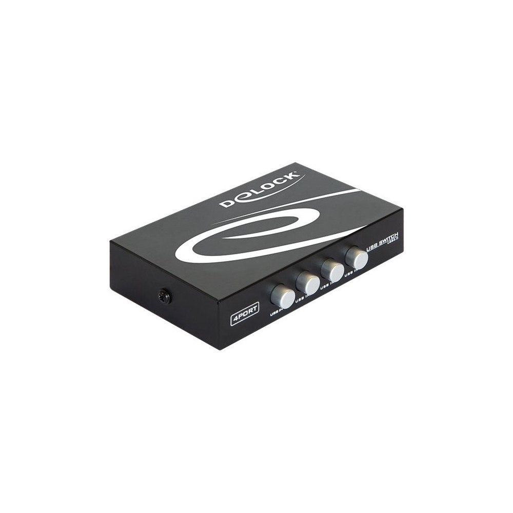 DeLOCK Delock Switch USB 2.0 4 port manual - USB-växel - 4 portar