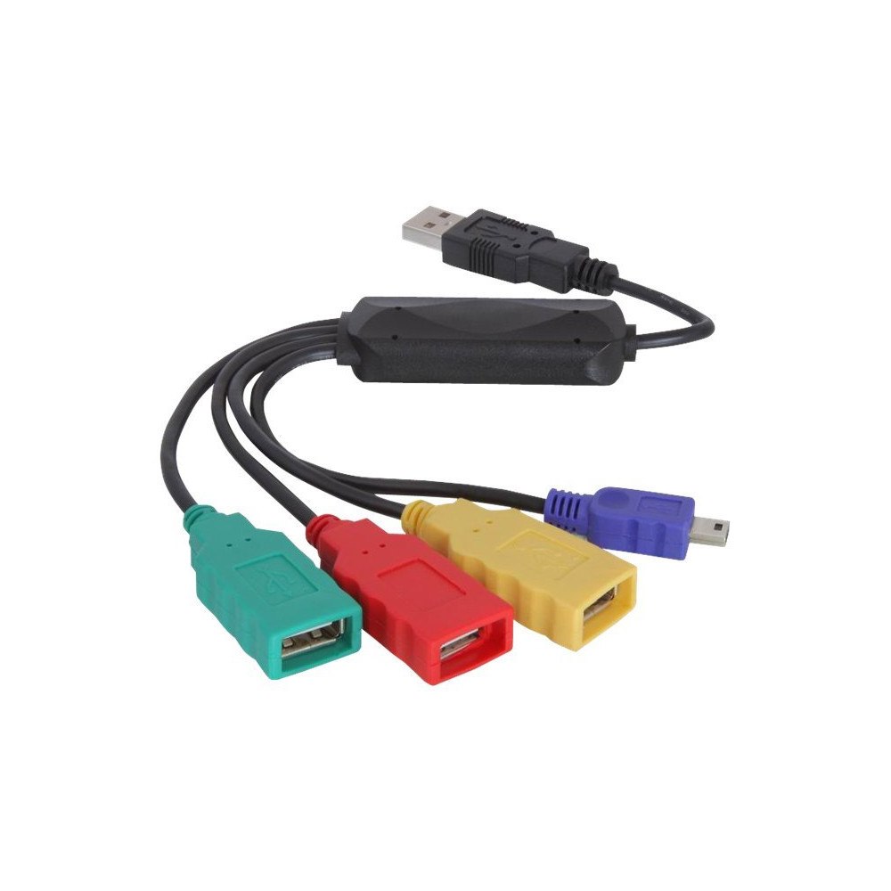 DeLOCK Delock USB 2.0 external 4-port cable HUB - hubb - 4 portar
