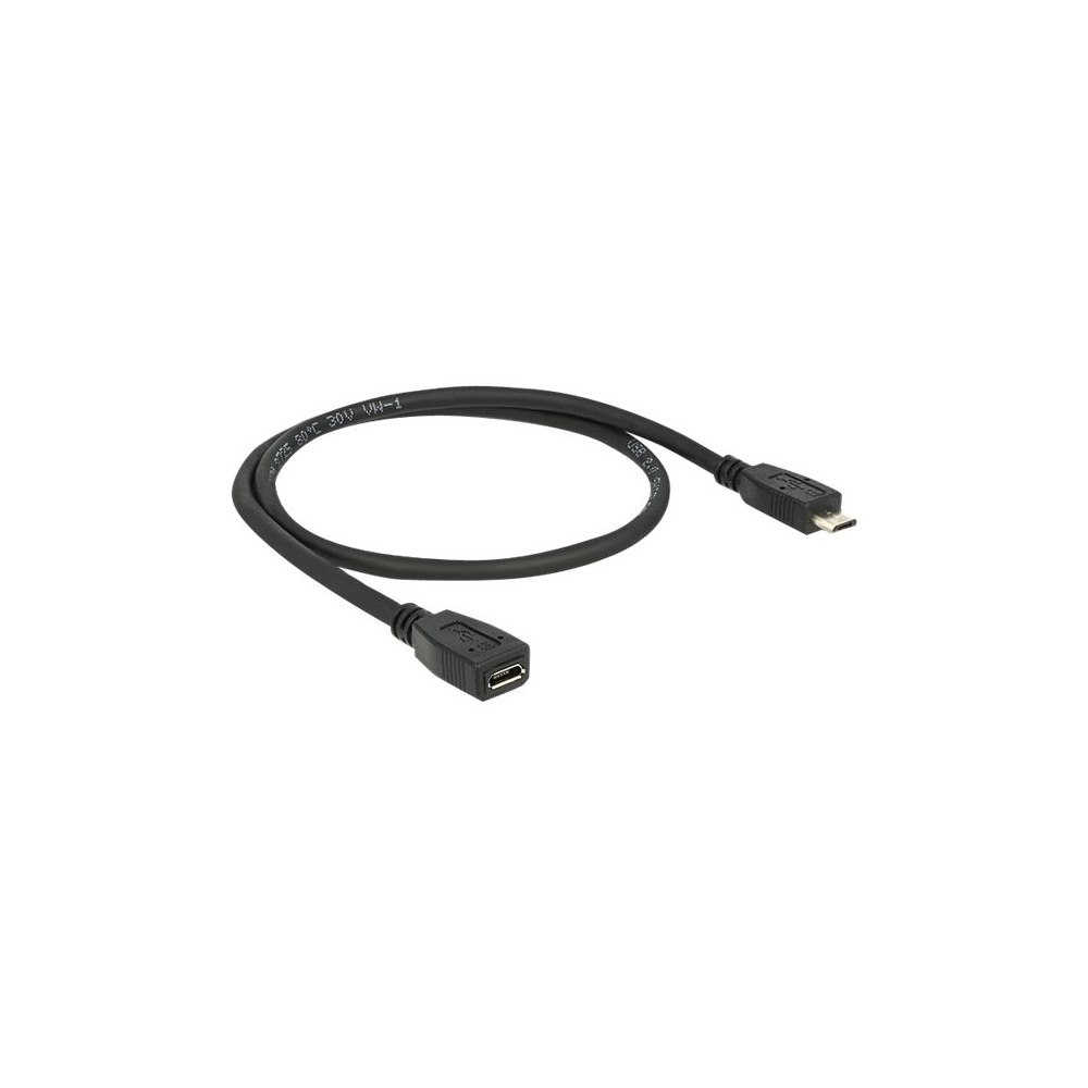 DeLOCK Delock - USB-förlängningskabel - mikro-USB typ B till mikro-USB typ B - 50 cm