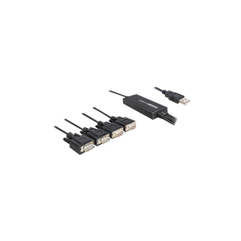 DeLOCK Delock USB 2.0 > 4 x Serial Adapter - seriell adapter - USB - RS-232 x 4
