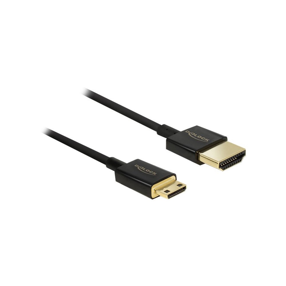 DeLOCK Delock Slim Premium - HDMI-kabel med Ethernet - 1.5 m