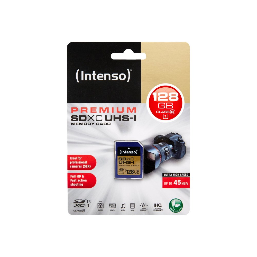 Intenso Intenso Premium - flash-minneskort - 128 GB - SDXC UHS-I