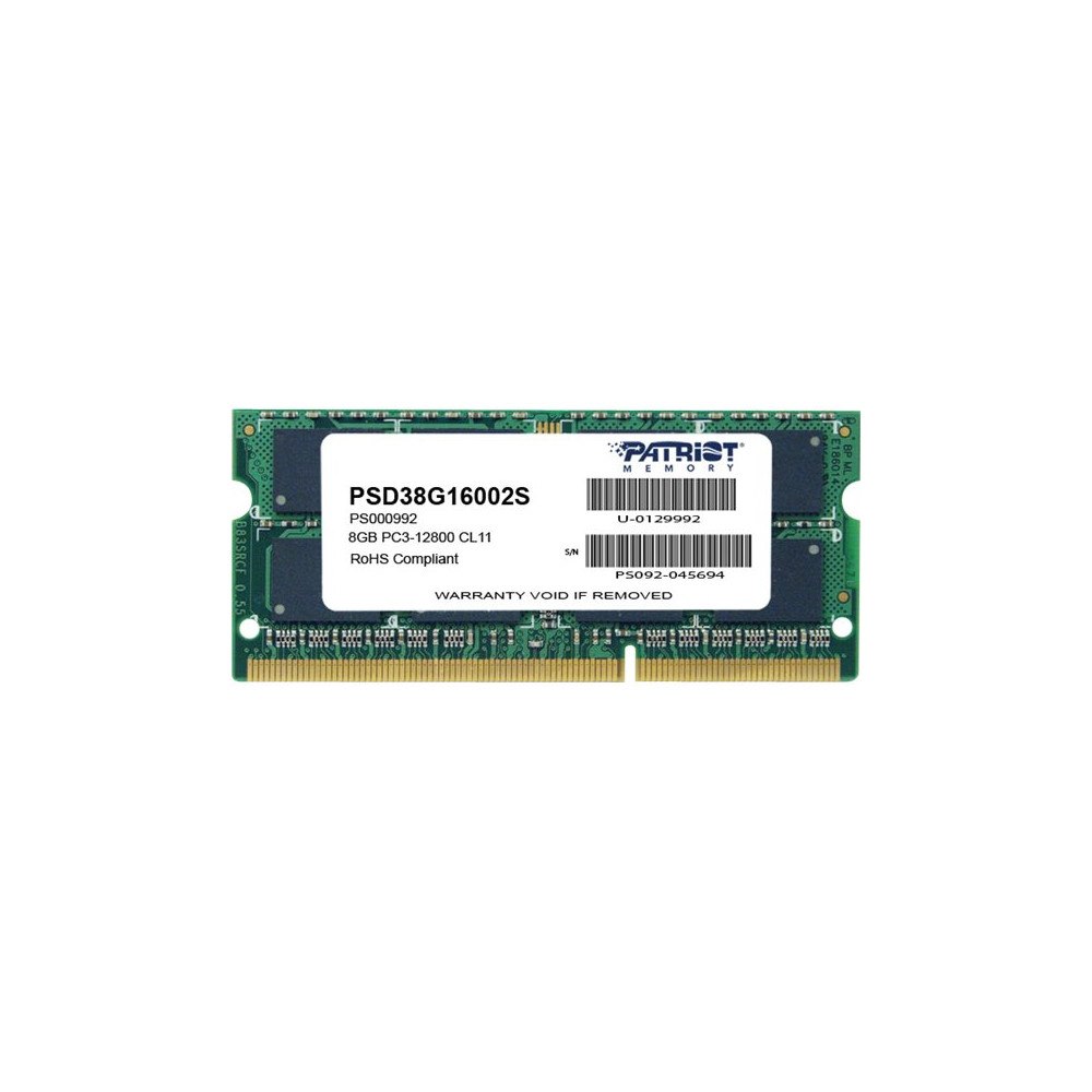 Patriot Memory Patriot Signature Line - DDR3 - modul - 8 GB - SO DIMM 204-pin / PC3-12800 - ej buffrad