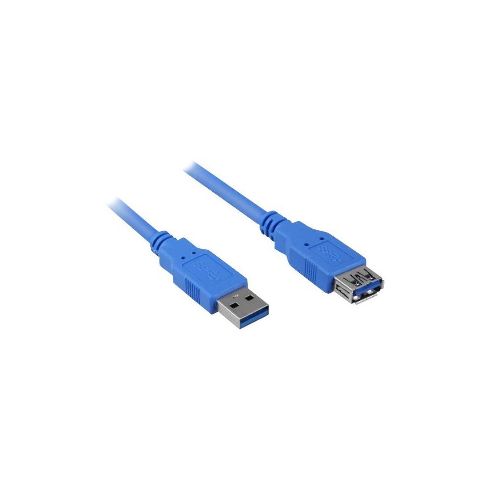 Sharkoon Sharkoon - USB-förlängningskabel - USB typ A till USB typ A - 3 m