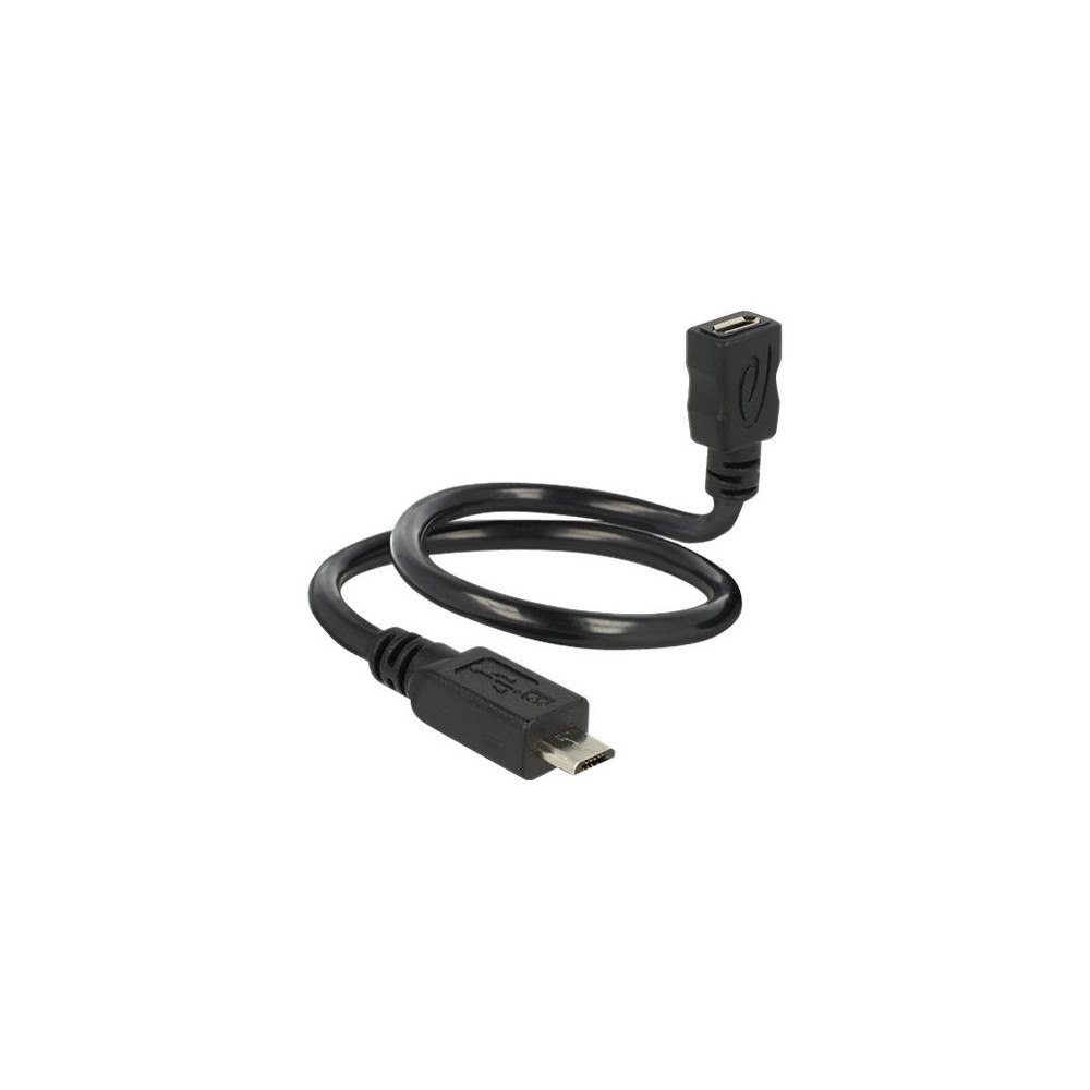 DeLOCK Delock OTG ShapeCable - USB-förlängningskabel - mikro-USB typ B till mikro-USB typ B - 35 cm