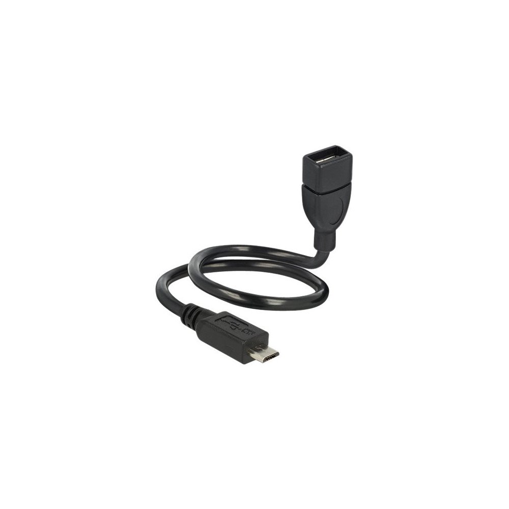 DeLOCK Delock OTG ShapeCable - USB-förlängningskabel - USB till mikro-USB typ B - 35 cm