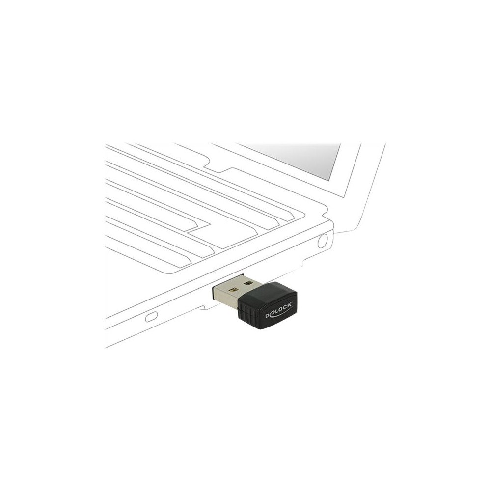 DeLOCK Delock USB 2.0 Dual Band WLAN ac/a/b/g/n Nano Stick - nätverksadapter - USB 2.0
