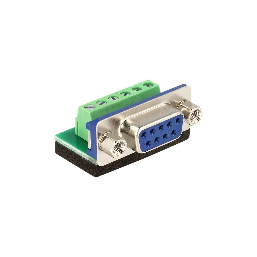 DeLOCK Delock - seriell adapter - 6-stifts terminalblock till DB-9