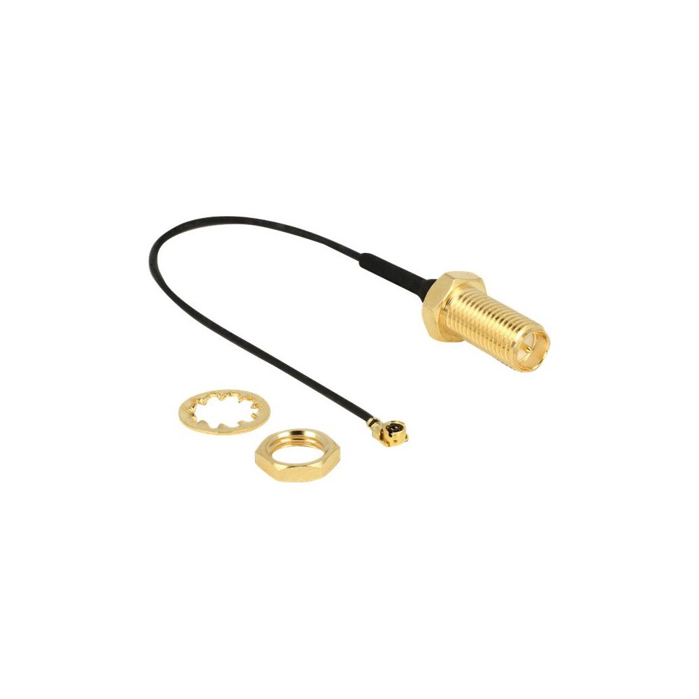 DeLOCK Delock antennkabel - 10 cm - svart