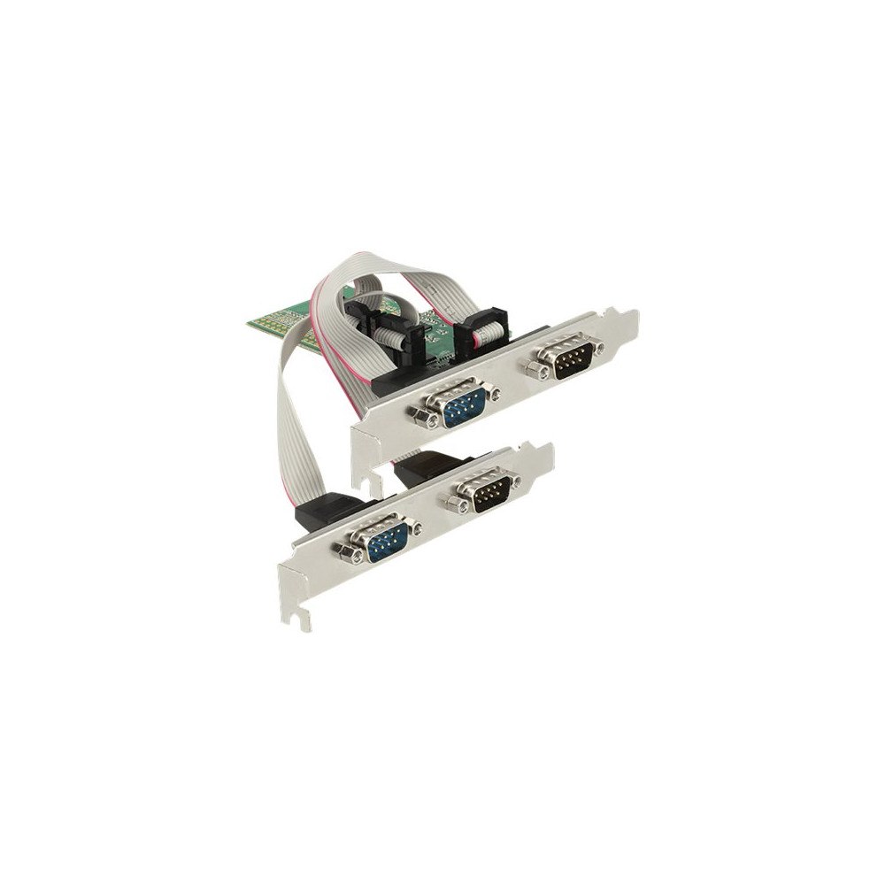 DeLOCK Delock PCI Express Card > 4 x Serial RS-232 - seriell adapter - PCIe 2.0 - RS-232 x 4