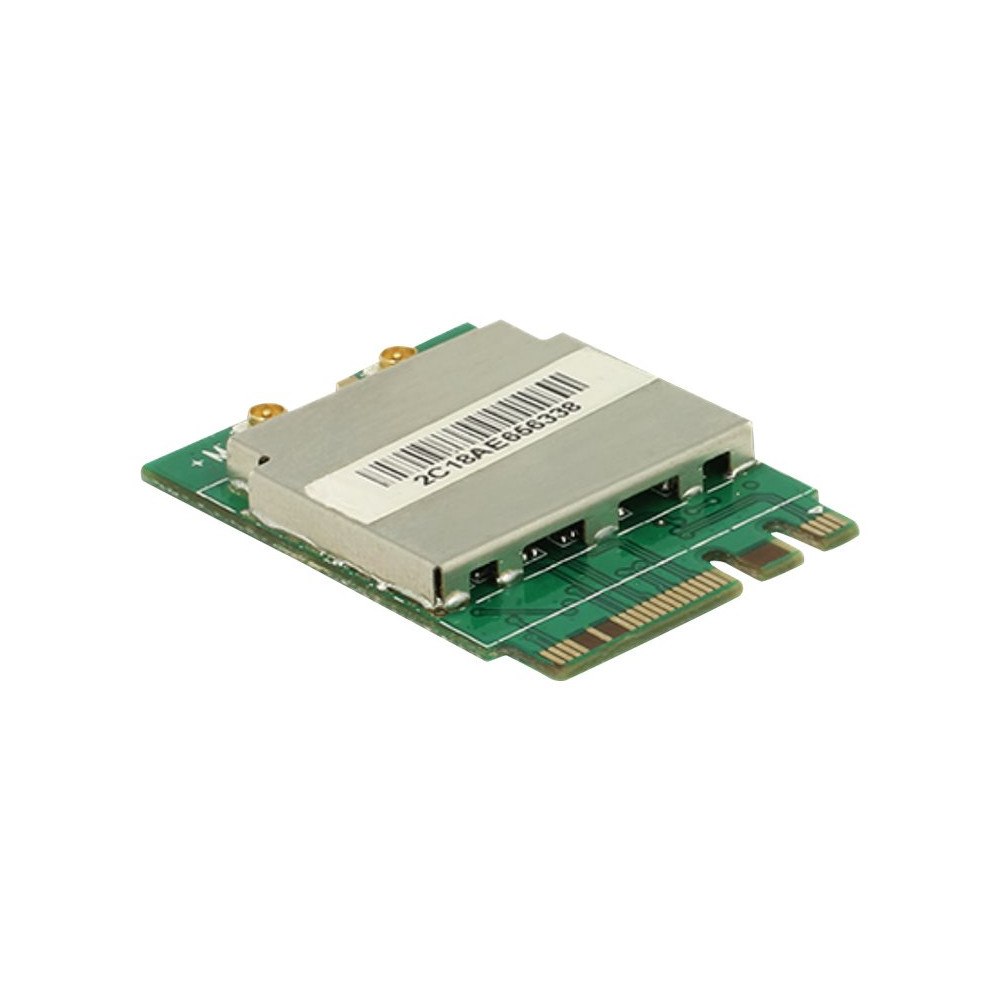 DeLOCK Delock Module M.2 Key A+E male > WLAN 11ac/a/b/g/n + Bluetooth 4.0 - nätverksadapter - M.2 Card