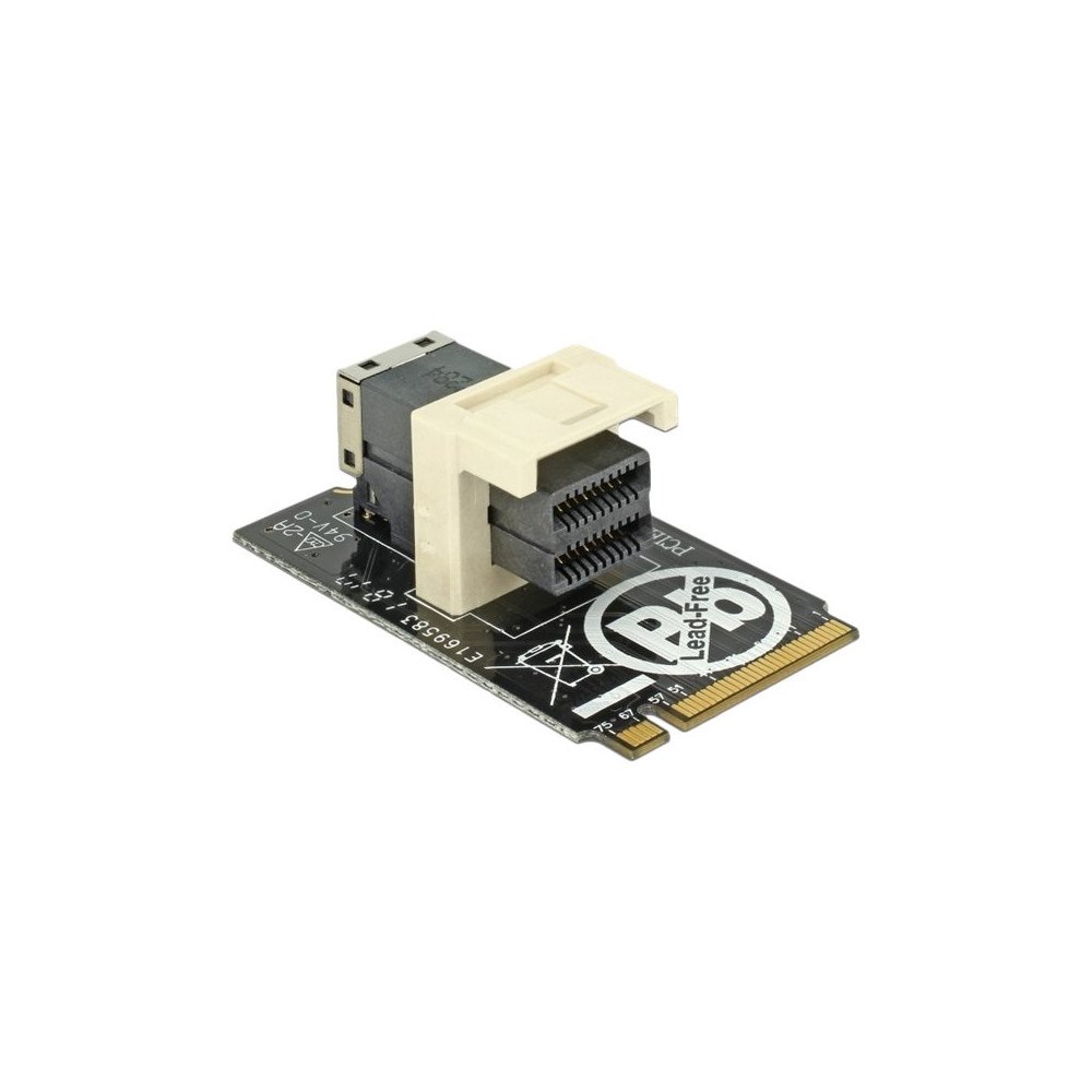 DeLOCK Delock Adapter M.2 Key M > SFF-8643 NVMe horizontal 2242 - gränssnittsadapter - U.2 NVMe - M.2 Card