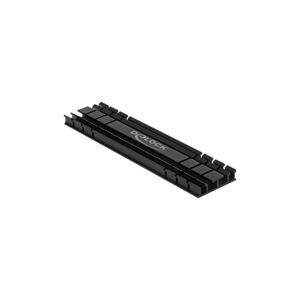 DeLOCK Delock Heatsink flat 100 mm for M.2 module black - kylfläns för halvledarenhet