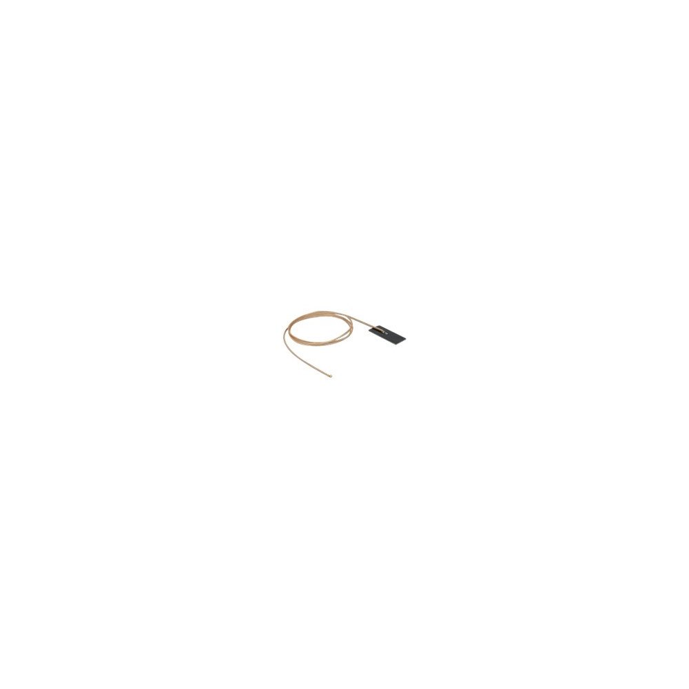 DeLOCK Delock WLAN 802.11 ac/ax/a/h/b/g/n Antenna MHF I plug 0.5 - 1.2 dBi RG-178 1 m PCB internal self adhesive - antenn