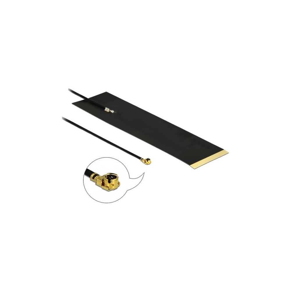 DeLOCK Delock LTE Antenna MHF I plug 1.9 - 3.9 dBi 1.13 15 cm FPC internal self adhesive - antenn