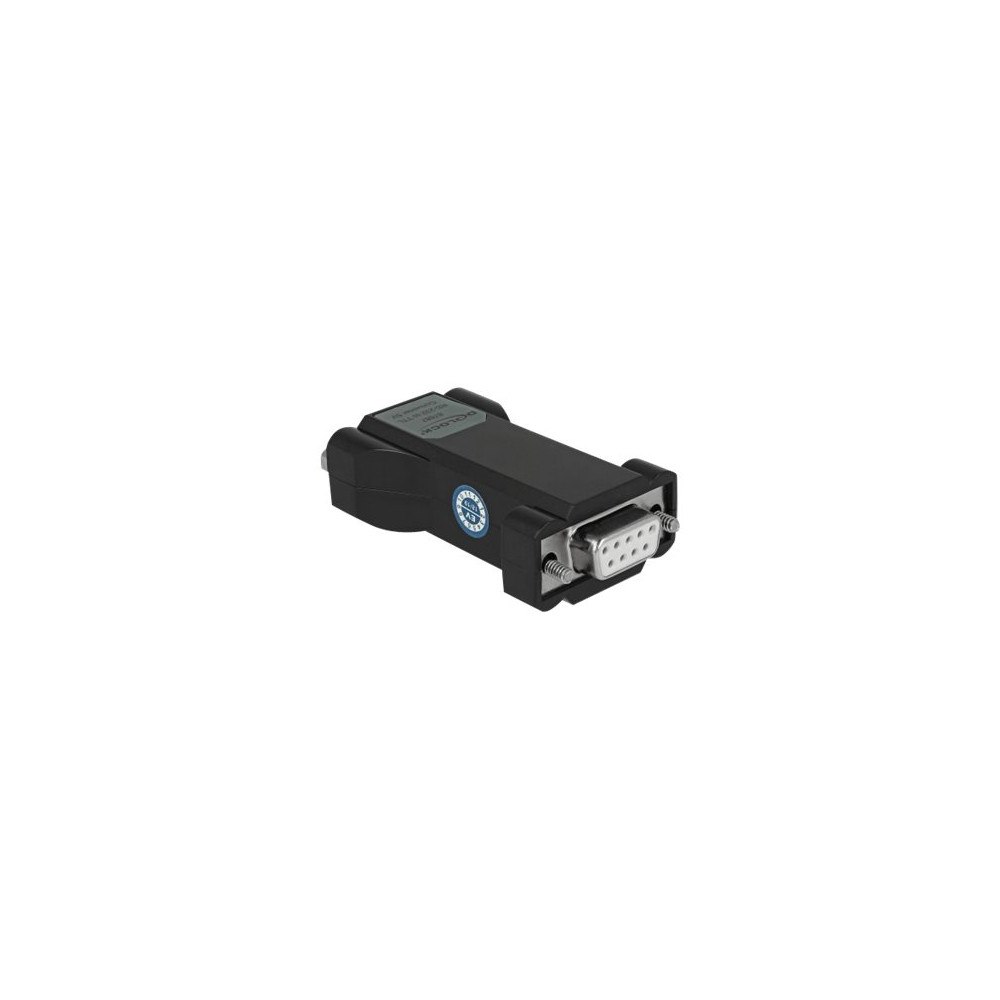 DeLOCK Delock Converter 1 x Serial RS-232 DB9 female to 1 x Serial TTL / CMOS 5 V DB9 male with ESD protection 3 kV and extende...