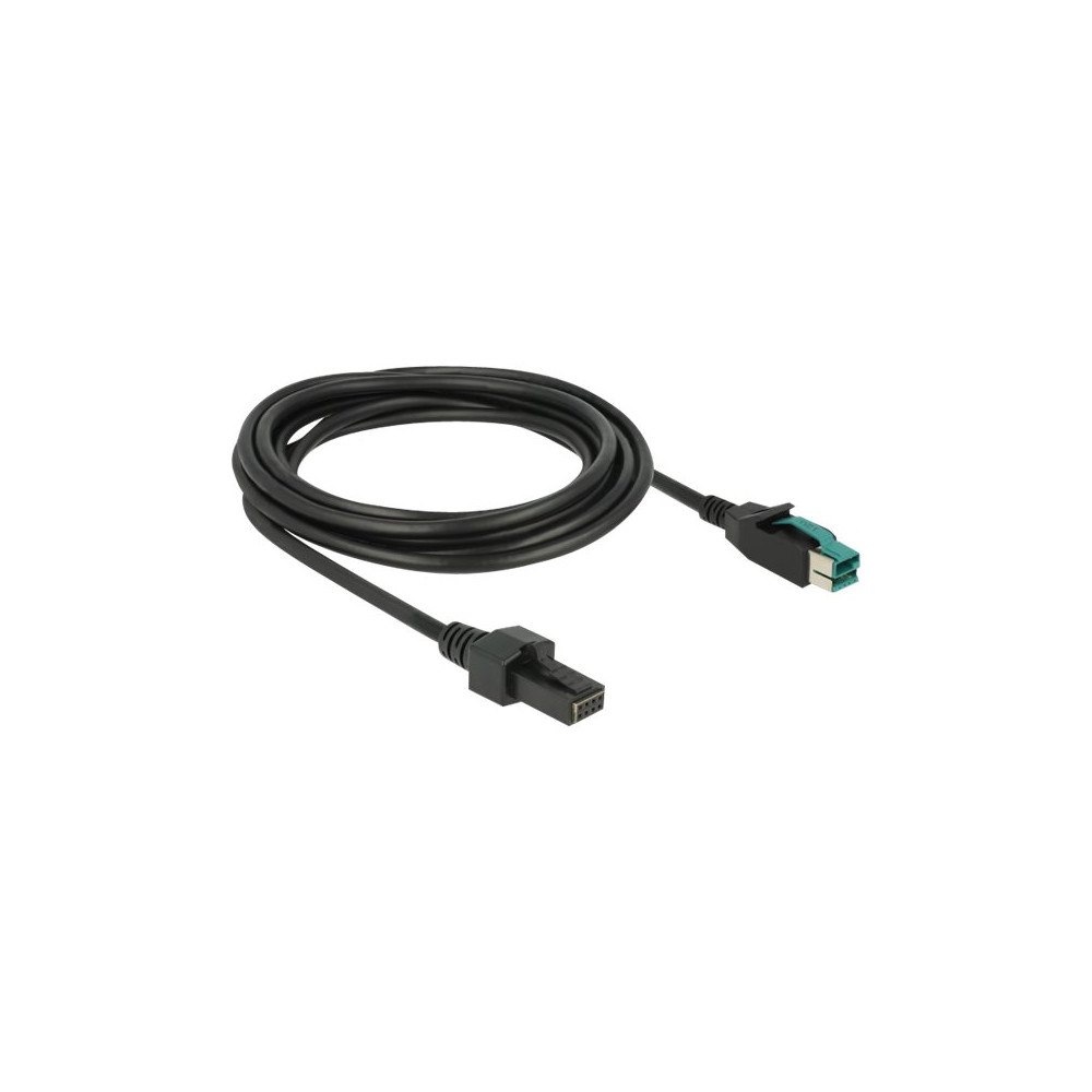 DeLOCK Delock - USB-kabel med egen strömförsörjning - USB PlusPower (12 V) till 8 stifts (2x4) PoweredUSB-fjärrsida - 3 m
