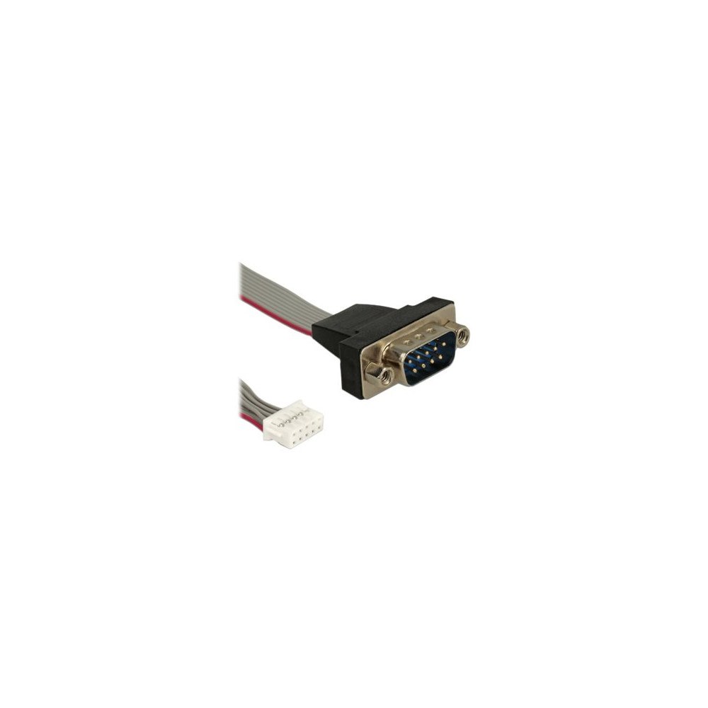DeLOCK Delock Cable serial pin header female > 1 x DB9 male 2 mm pitch layout: twisted - seriell kabel - DB-9 till 9-stifts ser...