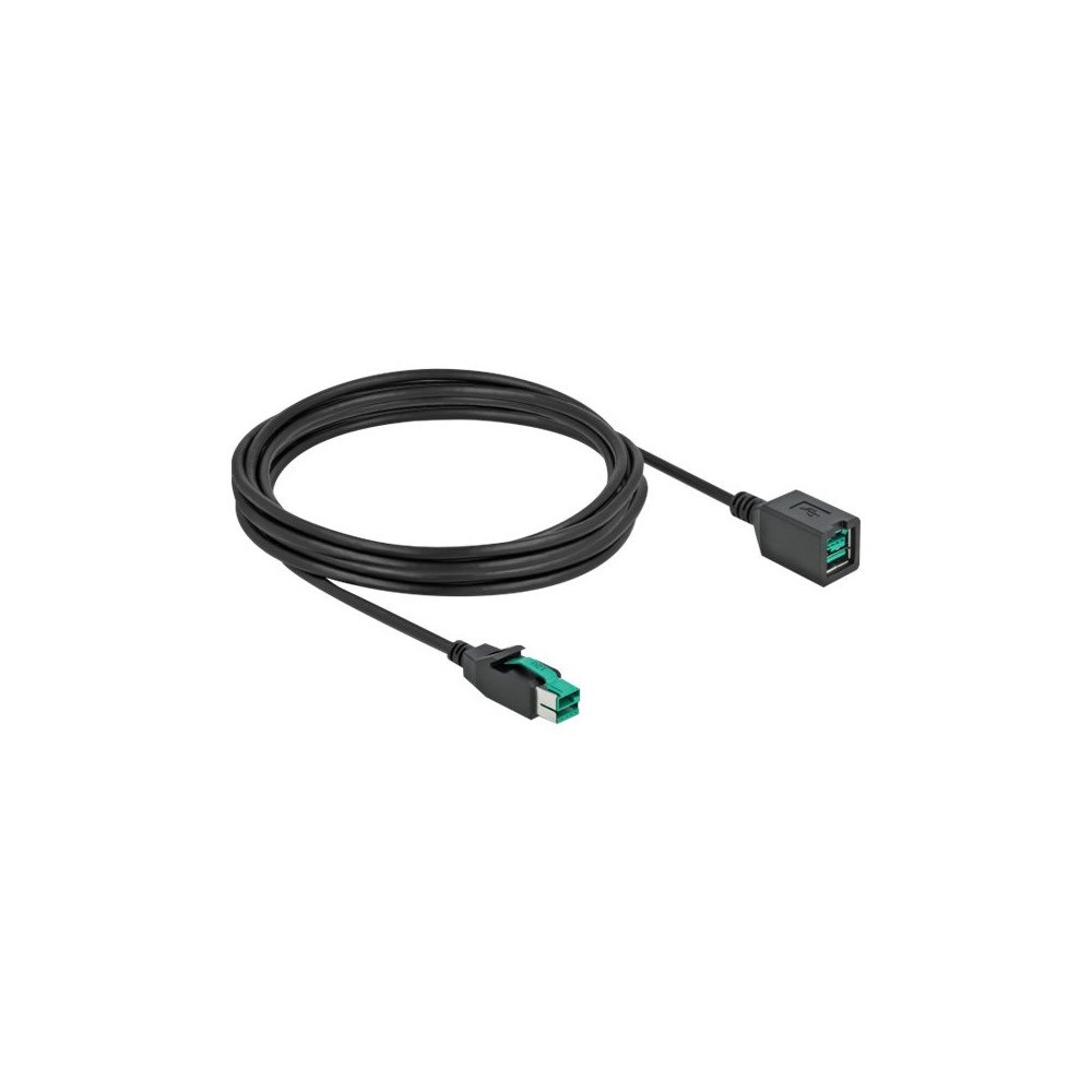 DeLOCK Delock - PoweredUSB förlängningskabel - USB PlusPower (12 V) till USB PlusPower (12 V) - 4 m