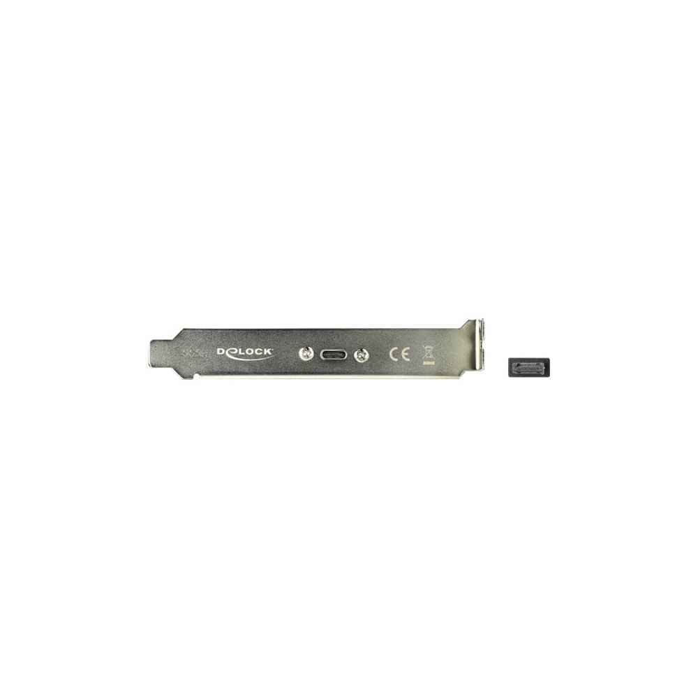DeLOCK Delock Slot bracket - USB-panel - 20-stift USB 3.1-överdel till USB-C - 50 cm