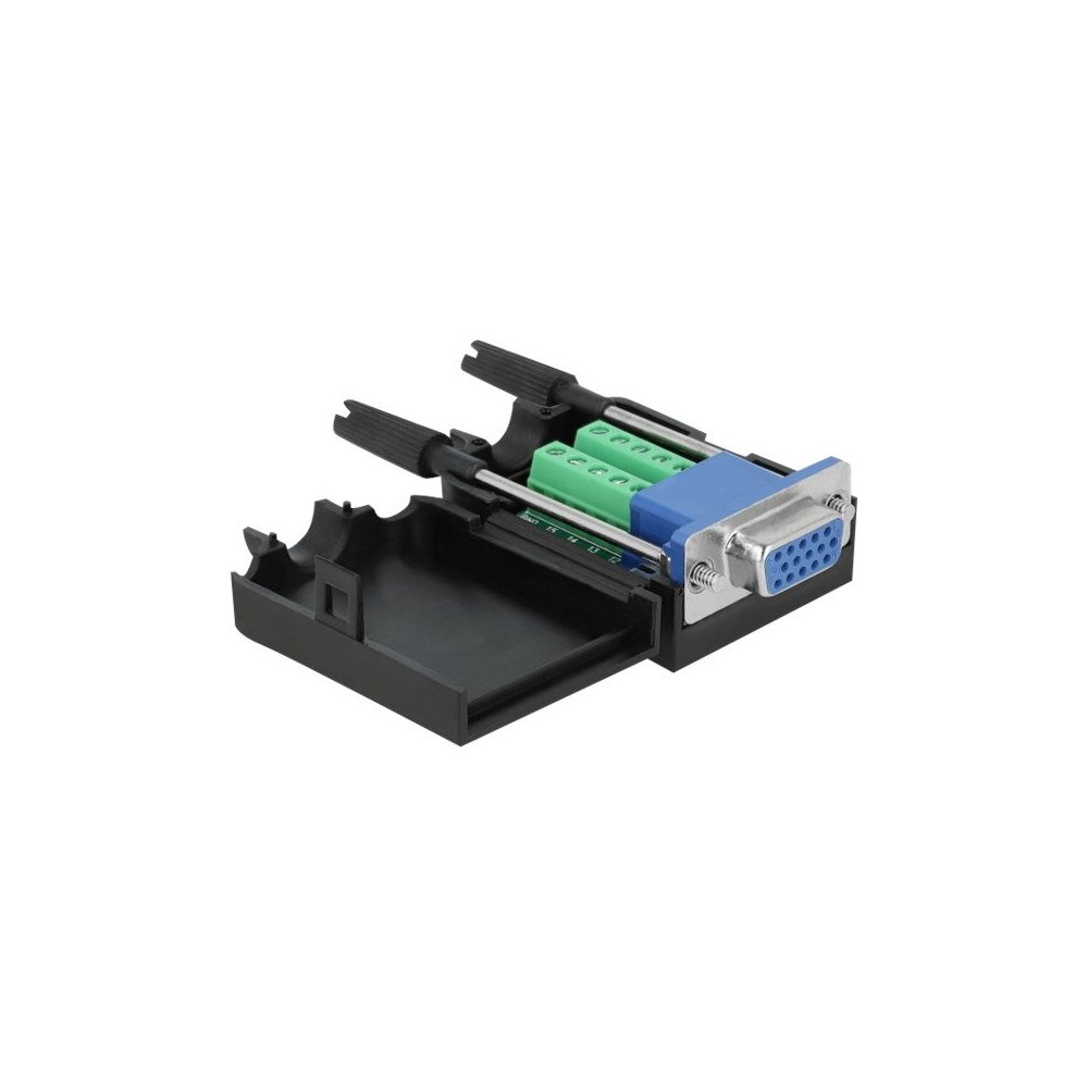 DeLOCK Delock - VGA-adapter - 15 pin D-Sub (DB-15) till 10 stifts terminalblock