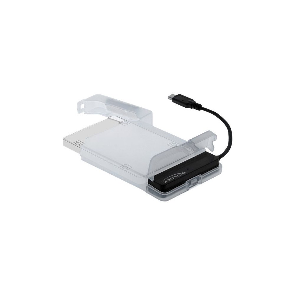 DeLOCK Delock USB Type-C to SATA Converter with 2.5" Protection Cover - gränssnittsadapter - SATA 6Gb/s - USB-C