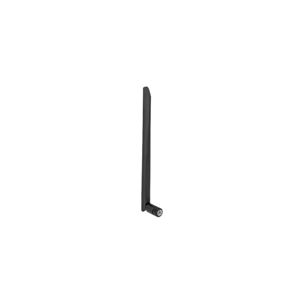 DeLOCK Delock WLAN 802.11 ac/ax/a Antenna RP-SMA plug 5 dBi 20 cm omnidirectional with tilt joint and flexible material - anten...