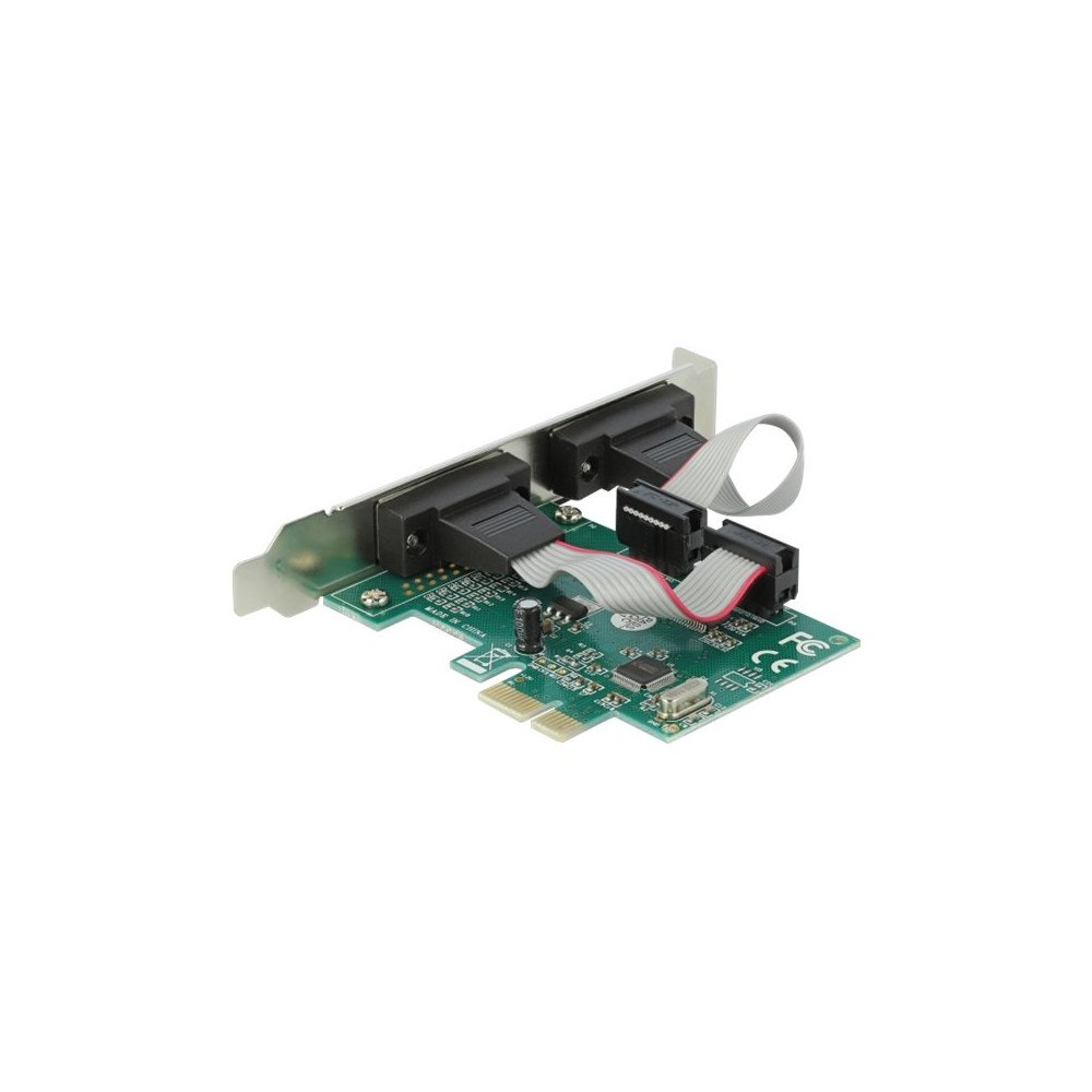 DeLOCK Delock PCI Express Card to 2 x Serial RS-232 - seriell adapter - PCIe 1.1 - RS-232 x 2