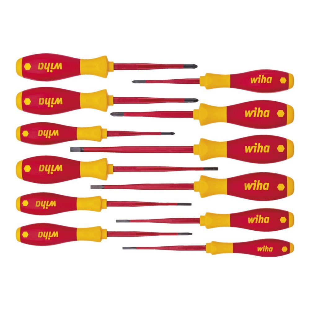 Wiha Wiha SoftFinish electric slimFix 3201 - skruvmejseluppsättning - 12 delar