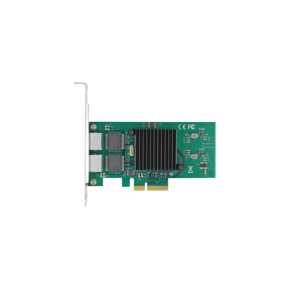 DeLOCK Delock - nätverksadapter - PCIe 2.0 x4 - Gigabit Ethernet x 2