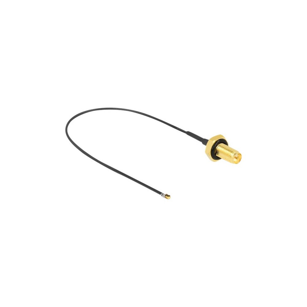 DeLOCK Delock antennkabel - 20 cm - grå, svart