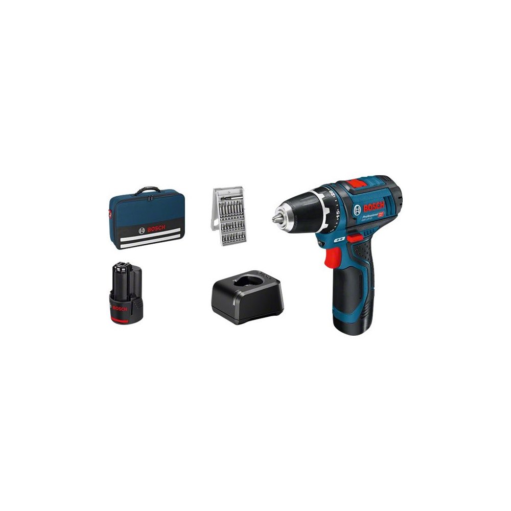 Bosch Group Bosch GSR Professional 12V-15 - borr/drivare - sladdlös - 2 hastigheter - 2 batterier