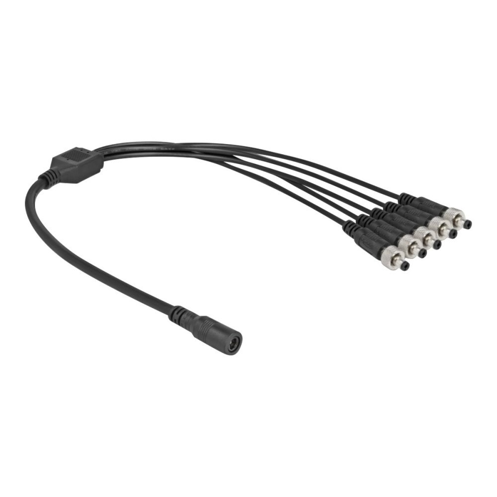 DeLOCK Delock - strömdelare - DC-jack 5,5 x 2,1 mm till DC-jack 5,5 x 2,1 mm - 50 cm