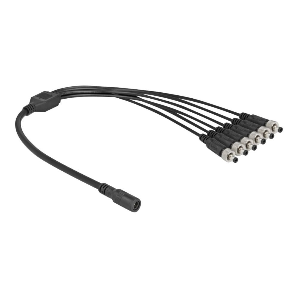 DeLOCK Delock - strömdelare - DC-jack 5,5 x 2,1 mm till DC-jack 5,5 x 2,1 mm - 50 cm