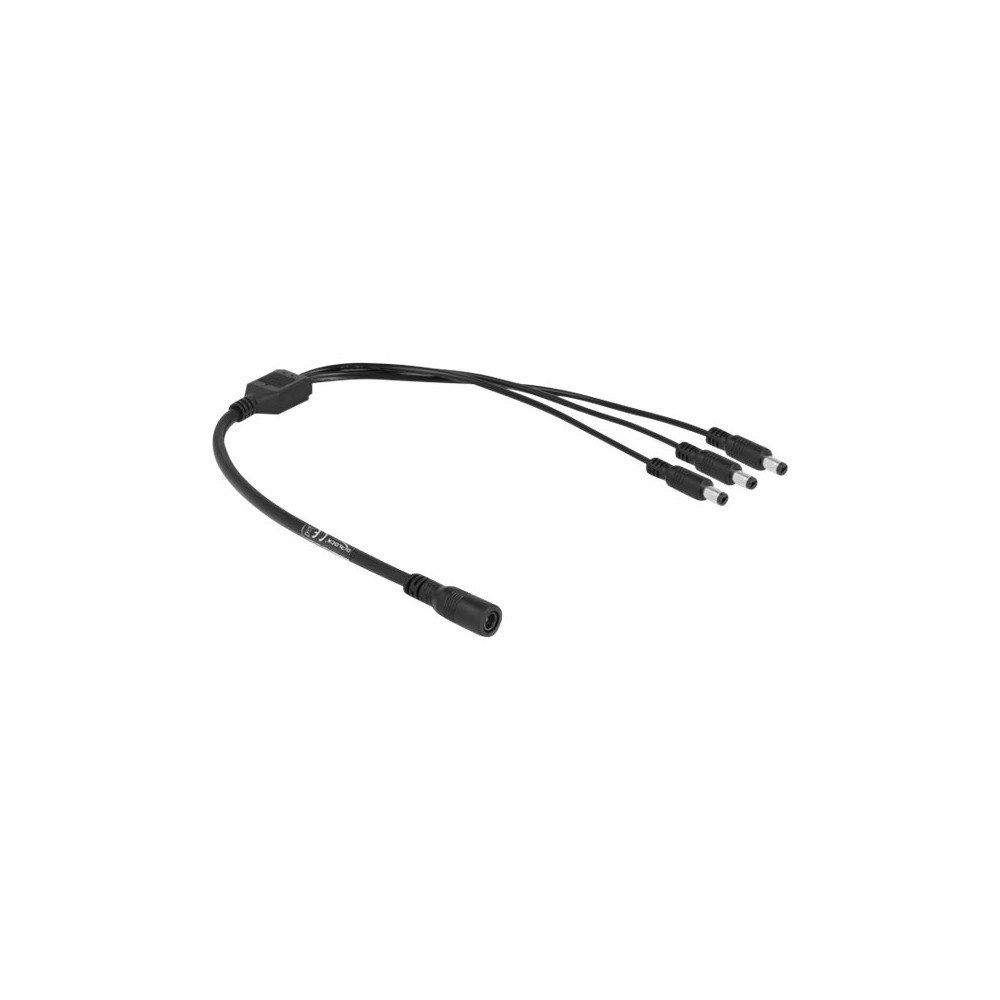 DeLOCK Delock - strömdelare - DC-jack 5,5 x 2,1 mm till DC-jack 5,5 x 2,1 mm - 50 cm