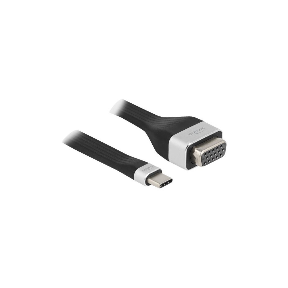 DeLOCK Delock - videokort - 24 pin USB-C till HD-15 (VGA) - 13 cm